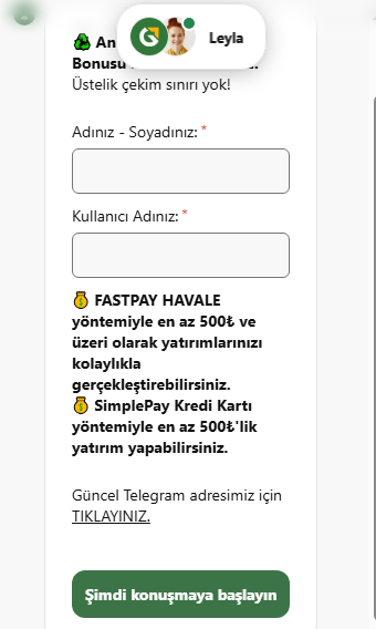 inagaming canlı desteği
